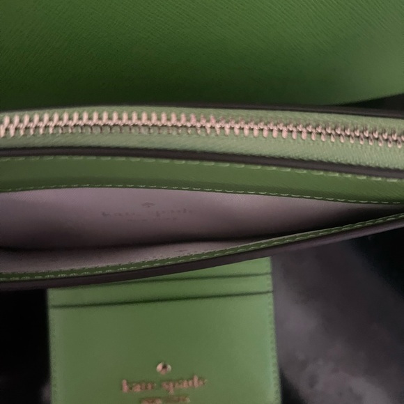 Kate Spade Saffiano Duffle Madison & Green card holder and wallet New bundle - Picture 10 of 12